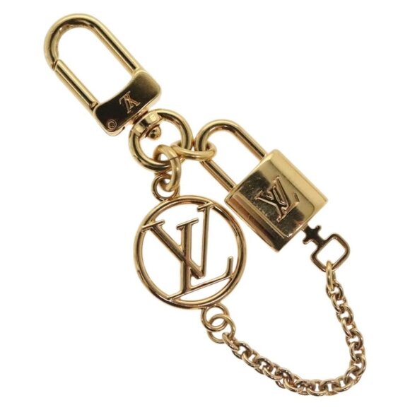 LOUIS VUITTON Micro Charm LV Padlock Charm metal Gold M01555 LV Auth 139026 - Picture 1 of 10